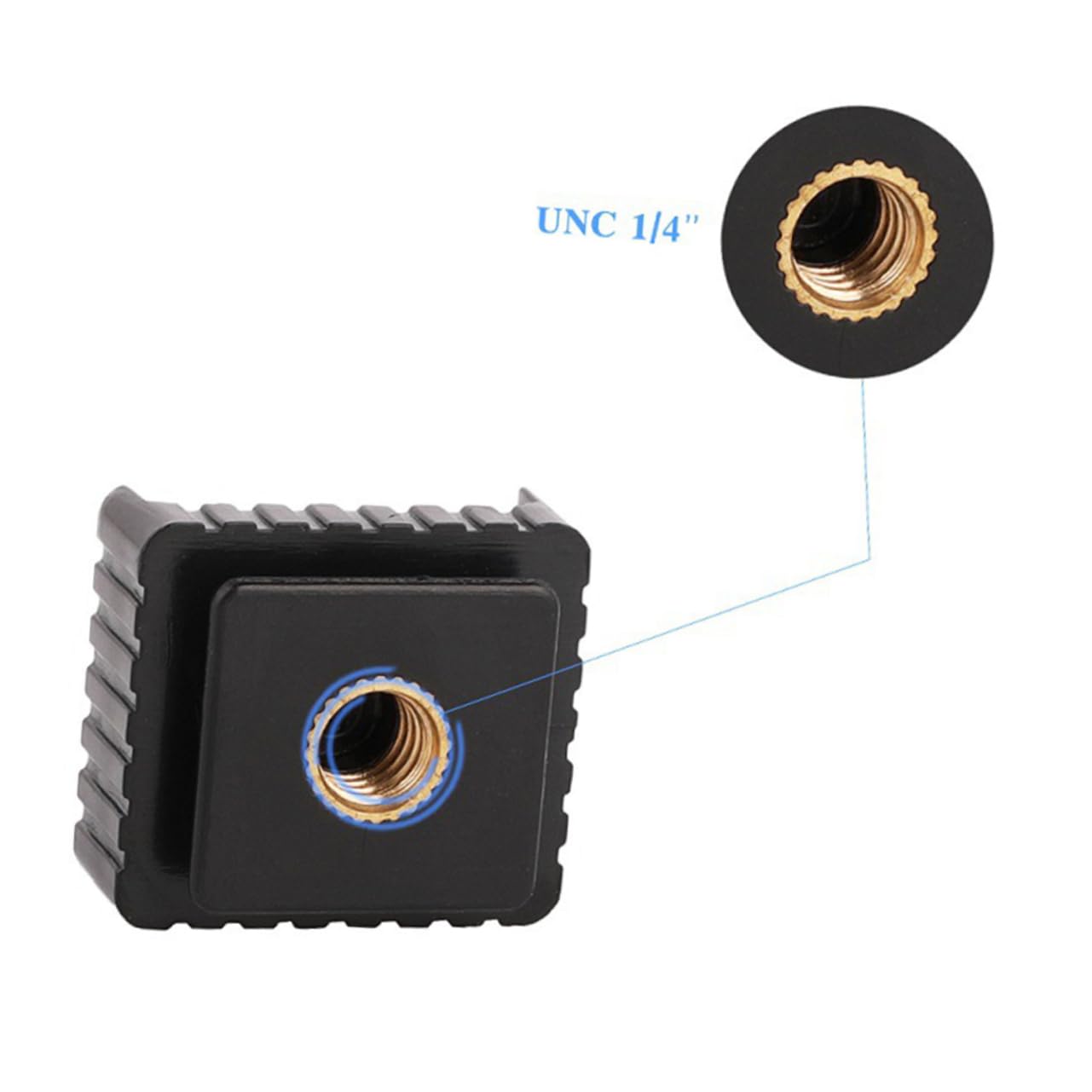 DOITOOL Sets Camera Hot Shoe Adapter Clamp Holder Flash Light Mounting for Stabilizer Black Pcs