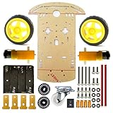 2WD Robot Smart Car Kit Tracking Motor Chassis Starter Kits Remote Control Car Board Compatible with...