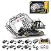 Produktbild BSPAS Technik Bagger Technic ferngesteuert Bagger, 4342 Teile Technik Motorisierter Raupenbagger mit 8 Motor, Fernbedienung und App Kontroller Bauset Kompatibel mit Lego Technik
