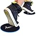 SYOURSELF Ice Cleats Snow Grips Overshoes Boots Anti-Slip Exercise Sliders , Anti-Slip Silicone Portable Walk Traction Cleats Stainless Steel Spikes for Walking, Jogging