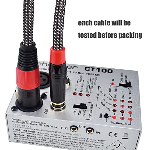 Ihurllu Unbalanced 1/4" Ts Mono To Xlr Female Microphone Cable, 6.6Feet 6.35Mm Quarter Inch To Xlr Audio Patch Cord, Nylon Braided Heavy Duty, Copper Shielded Noise Free, For Speaker Mixer Interface #TOP6