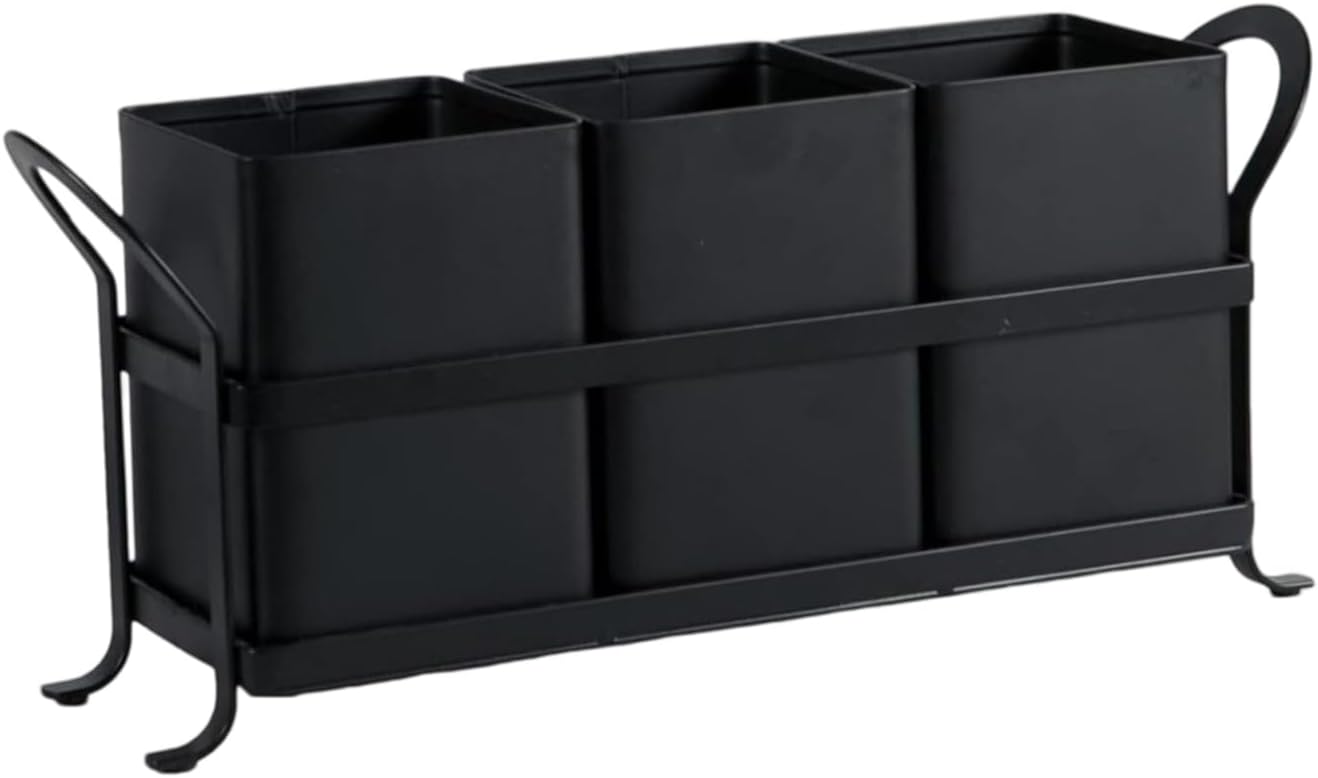 Stylish Metal Container for Efficient Utensils and Desk Accessories Arrangement Iron Kitchen Storage Box