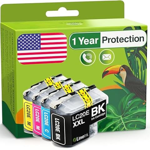 Limeink LC20e Ink Cartridges 4 Pack Cover