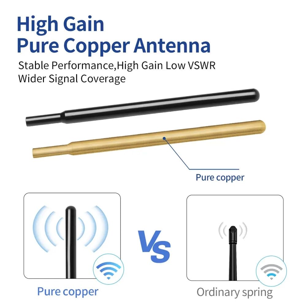 Lora-Antenne, 868 MHz, 915 MHz, Helium, Hotspot, Magnetfuß, 38 dbi High Gain, SMA-Stecker, 3 Meter Kabel, Kupferstab, 800–960 MHz