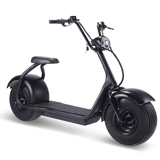 MotoTec Fat Tire 60V 18Ah 2000W Lithium Electric Scooter Black