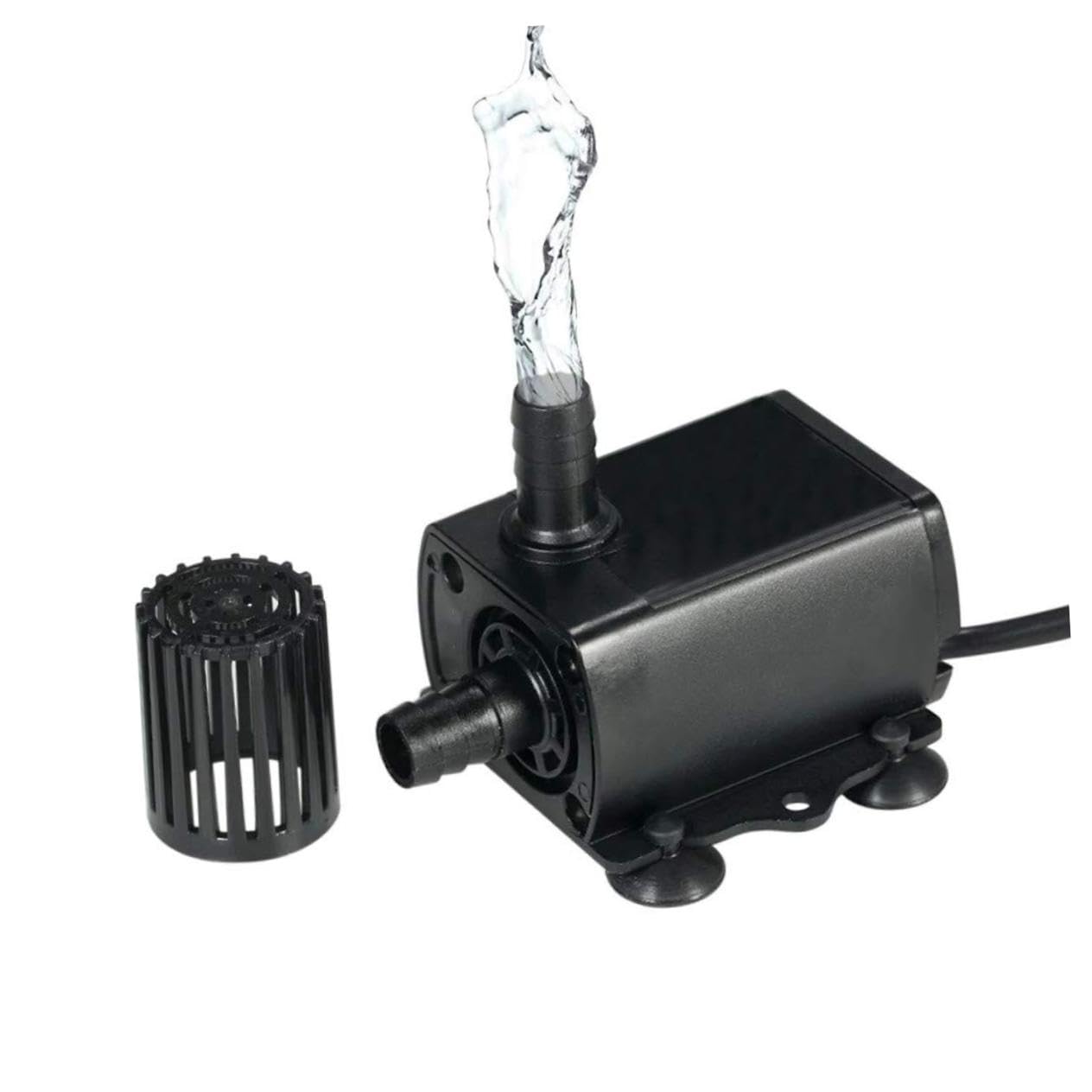 3 Pièces Pompe à Eau Entièrement Automatique Pompe De Puits Submersible Cc Pompe D'aquarium Pompes à Eau à Continu Pompes à Eau Pour L'extérieur Black