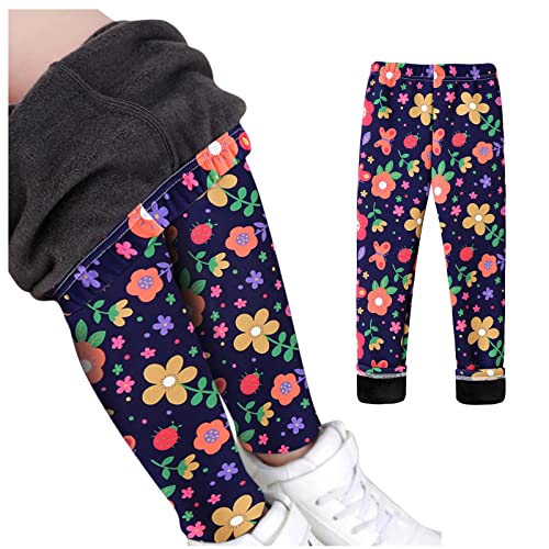 Toddler Baby Boy Girl Basic Plain Quilted Pants Fleece Lined Sweatpants Comfy Cotton Toddler Fleece4