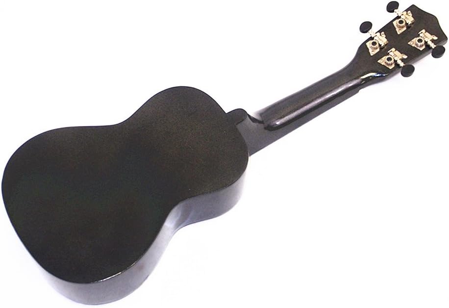 Woodnote Black 21" Soprano Ukulele with Rosewood Fingerboard & Bridge/Bag