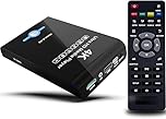 4K 60Hz UHD Media Player & HDD Enclosure 2-in-1,Play H.265/HEVC H.264/AVC MP4 MKV Videos MP3 Music JPG Photos,4K HD, Analog AV,USB 3.0, Type C,Supports SSD,2.5" SATA HDD with USB/SD Card Expansion