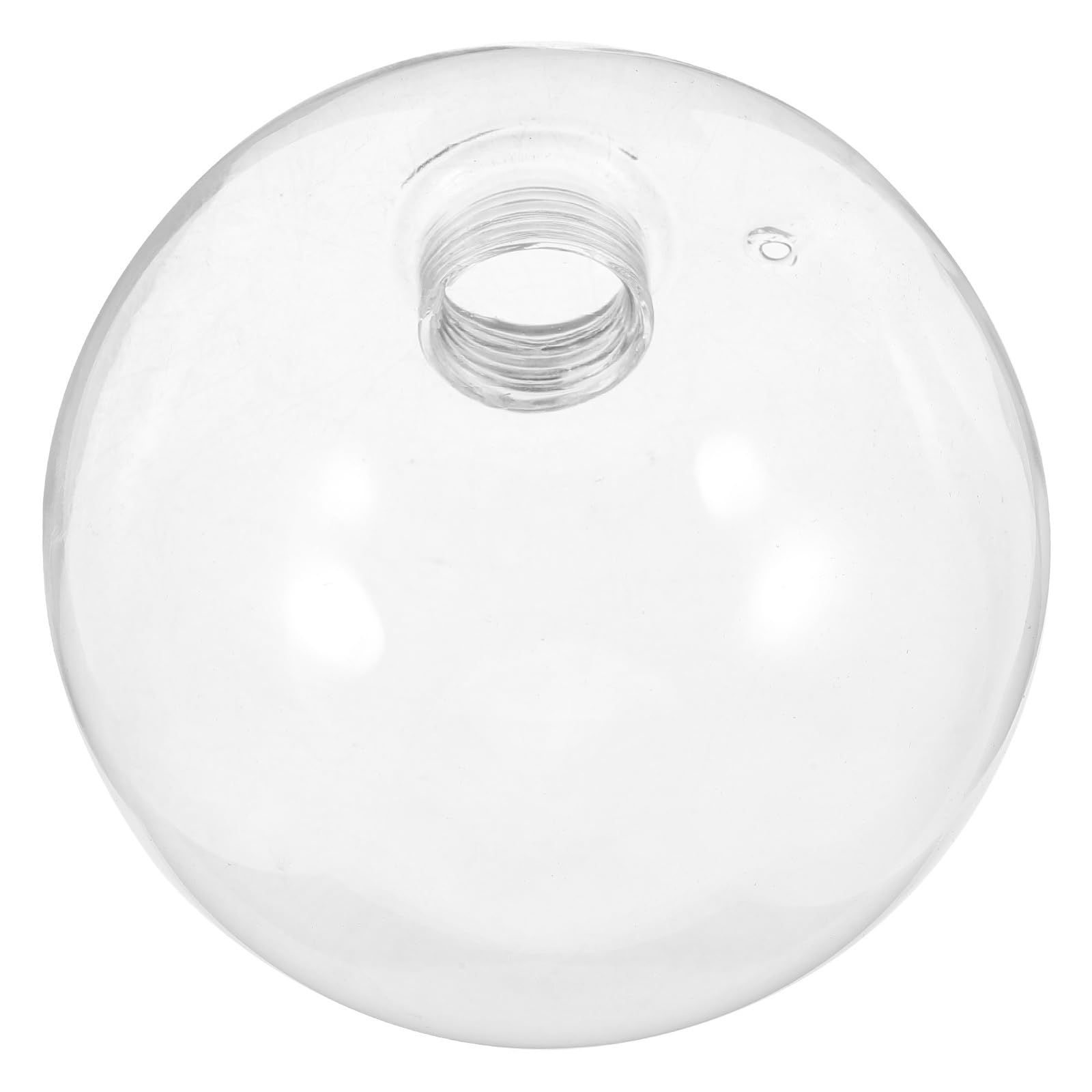 Hemobllo G9 Screw Base Clear Glass Globe Lampshade Replacement, 4-Inch/100 mm Round Light Cover, Hand-Blown Crystal Glass for Ceiling Pendant, Bathroom Vanity & Wall Sconce Fixtures