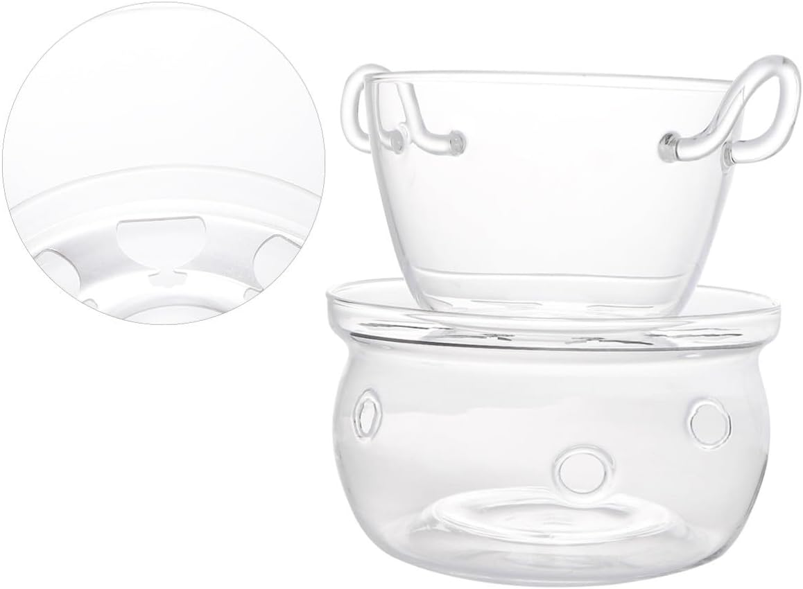 Trapezoidal Glass Butter Melt Pan for Chocolate and Cheese Baking