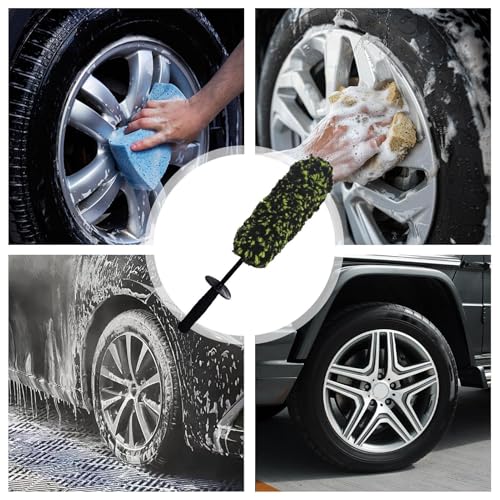Cepillo de limpieza interior para tambor de rueda de sedanes y SUV 5