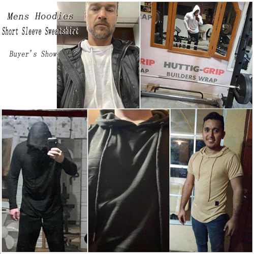 Cot-Oath Mens Workout Sweatshirt Athletic Hoodies - Stylish Gym Running Hoodies Lightweight Pullover2