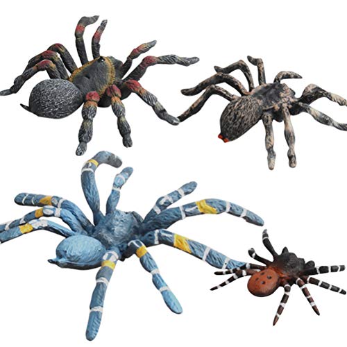 Brinquedo de insetos de plástico de aranha com simulação de Halloween BESTOYARD Aranhas, Aranhas, Re
