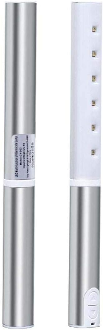 Portable Uv Stick Disinfection Lamp Uvc Led Sterilizer UV Light Mini Sanitizer Travel Wand Germicidal for Phone Kill Virus-5_Lights