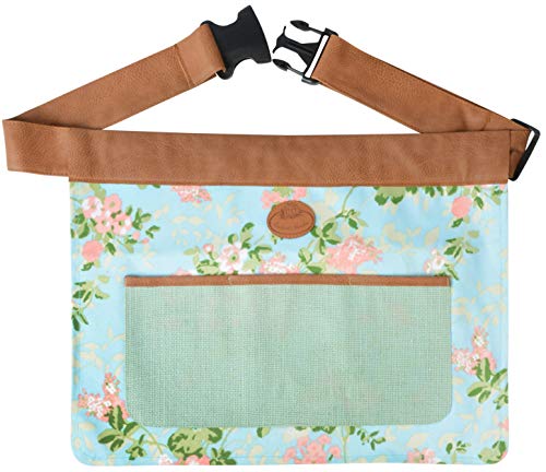 Esschert Design Jute Gartengerätegürtel mit Rosendruck, 46 x 1 x 34 cm,...