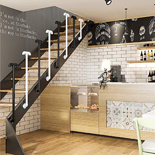 Main courante d'escalier noire idéale pour loft industriel et extérieur - 4
