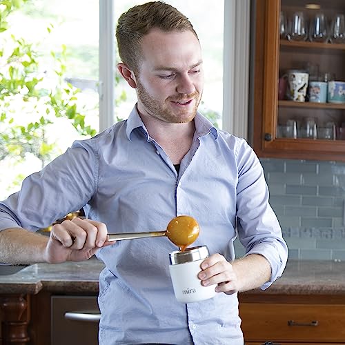 Mira 9Oz Insulated Food Jar Thermos For Hot Food & Soup, Compact Stainless Steel Vacuum Lunch Container - Sky Blue #TOP1