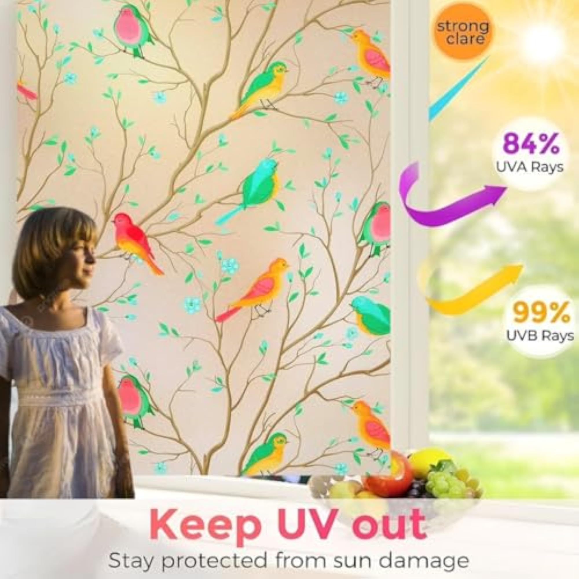 Frosted Heat Control Window Film for Glass Doors