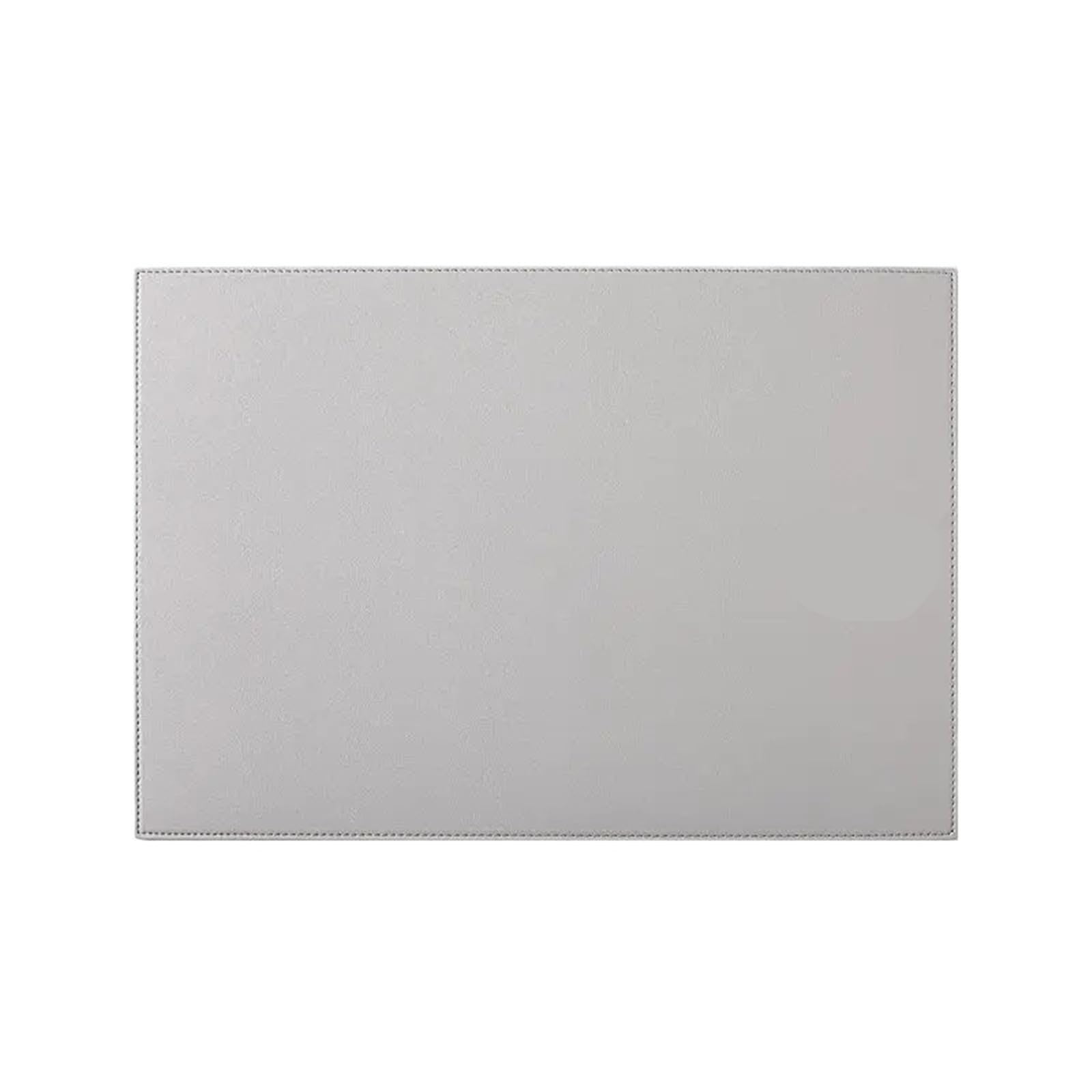 Set de table en similicuir gris imperméable et résistant à la chaleur pour assiette