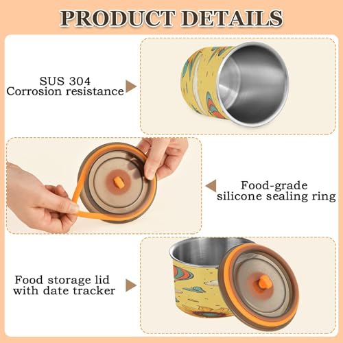 Contenedor hermético para café en acero inoxidable Qilmy 17oz miniatura 5