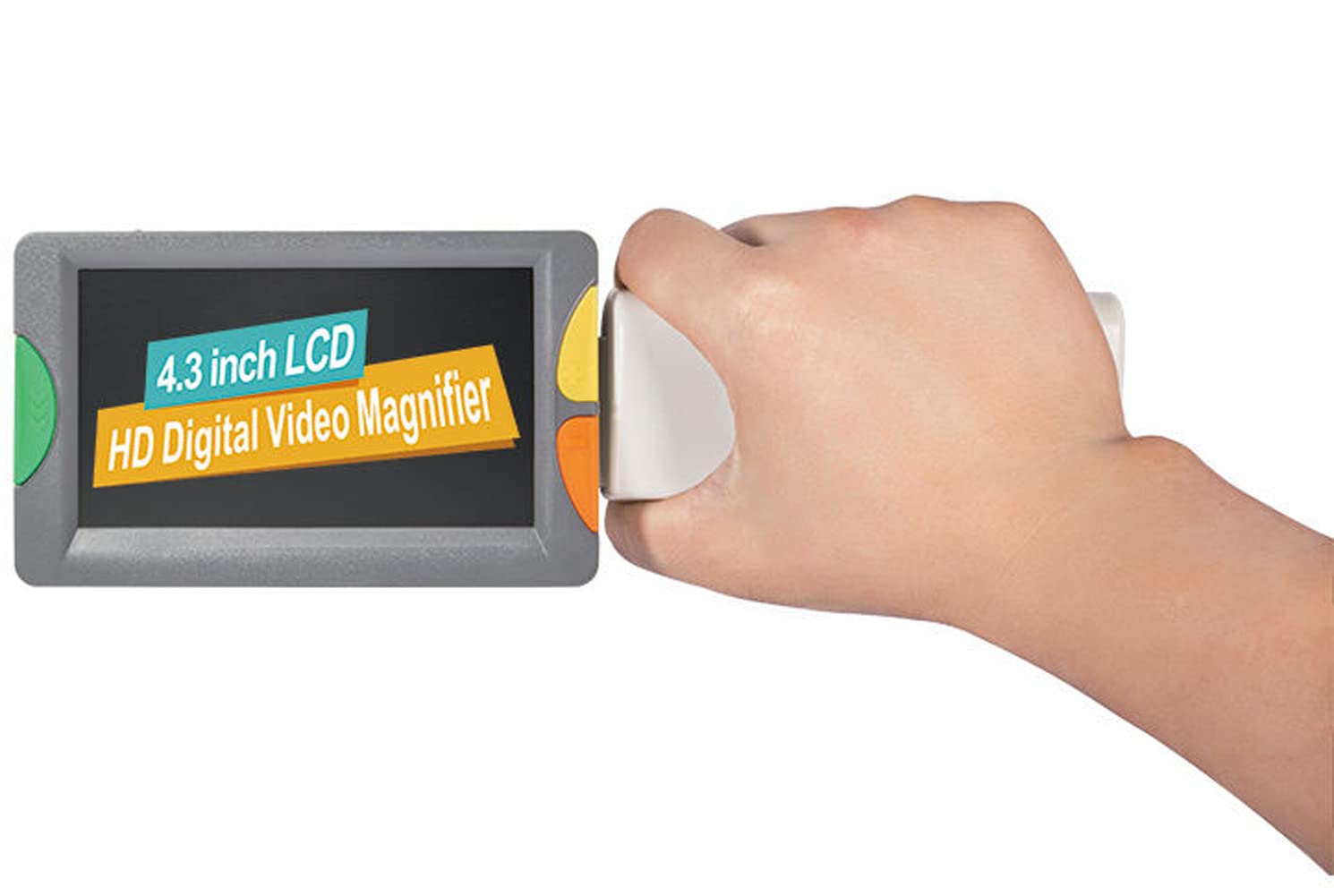 Lupa digital portátil de 4.3 pulgadas con pantalla LCD y mango plegable