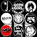 Goth Band Button Pins Post Punk Pinbacks Birthday Gift For Best Friend Buttons For Backapck Tote Bags Lapel Jackets 80's New Wave Pins