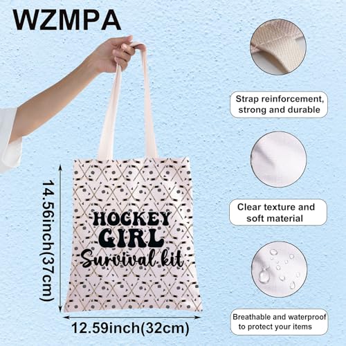 WZMPA Hockey Girl Survival Kit, Lover Gift, Player Makeup Pouch Bag, Ice Hockey Sports Merchandise, TG, Hockey Girl Tg - Image 2