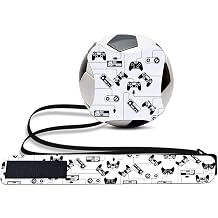 WIRESTER Solo Soccer Trainer with Adjustable Waist Belt, Soccer Volleyball Rugby Training Equipment Aid, Football Kick Throw Practice Training Control Skills Fits Ball Size 3, 4, 5