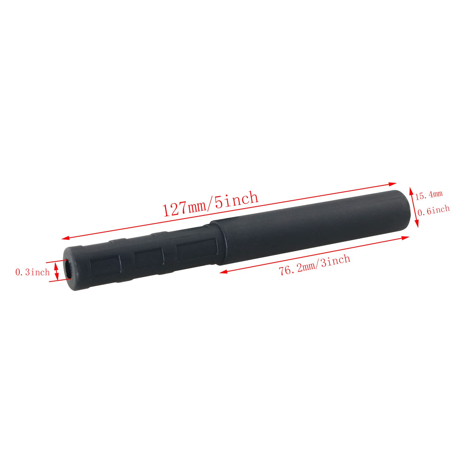 DGBRSM 2pcs Universal Golf Club Extension Rod Black Carbon Fiber Golf Shaft/Extension Rods Golf Club Accessories