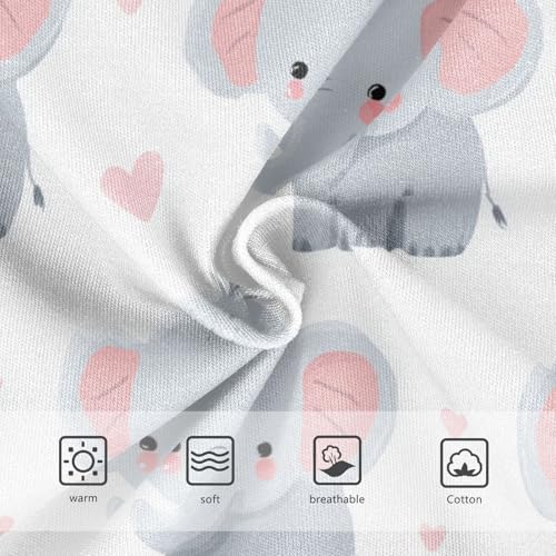 Wusikd Cute Elephants Girls' Underwear Cotton Girls Briefs Soft Toddler Underwear 2T3