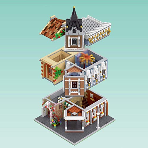 n.g. Wohnkultur Architektur Bausteine Modell 3039+Pcs World Town Taverne Teehaus Stadthaus Straßenansicht Stadthaus… – Bild 5