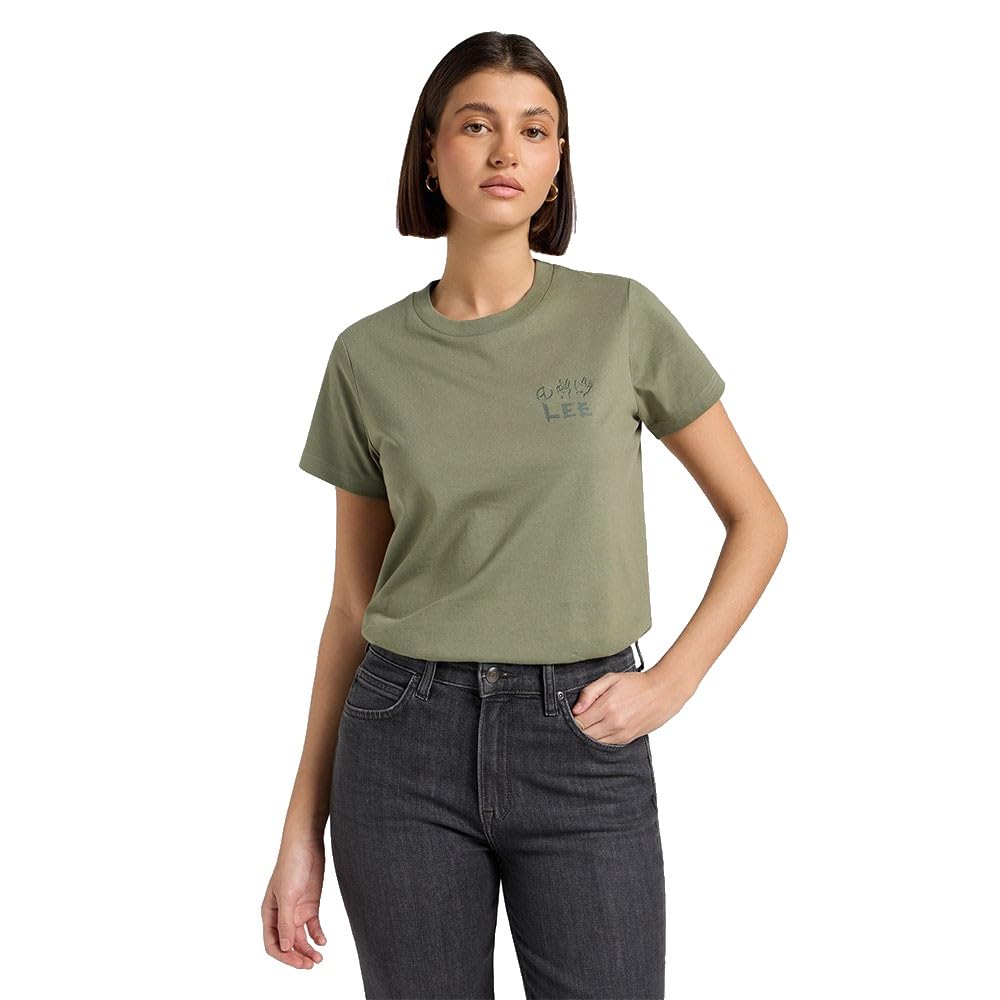 Lee Peace Tee, Olive Stone, S