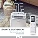 COSTWAY Portable Air Conditioner, 1,2000 BTU 3 in 1 Air Cooler w/Fan & Dehumidifier, Quiet AC Unit Cools Rooms up to 450 sq.ft, Sleep Mode, 3 Fan Speeds, 24H Timer, Digital Display & Remote Control