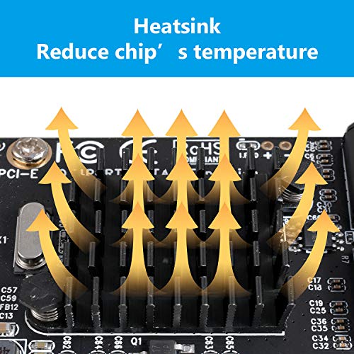 Sata Card 4 Port With 4 Sata Cables, 6 Gbps Sata 3.0 Controller Pci Express Expression Card With Low Profile Bracket Support 4 Sata 3.0 Devices #TOP4
