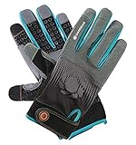 Gardena Gerätehandschuh Größe 8/M: Handschuhe für alle Arbeiten mit Geräten, optimaler Grip, stoßdämpfende Pads, Mesh-Gewebe, mobile touch für Smartphonenutzung (11520-20)
