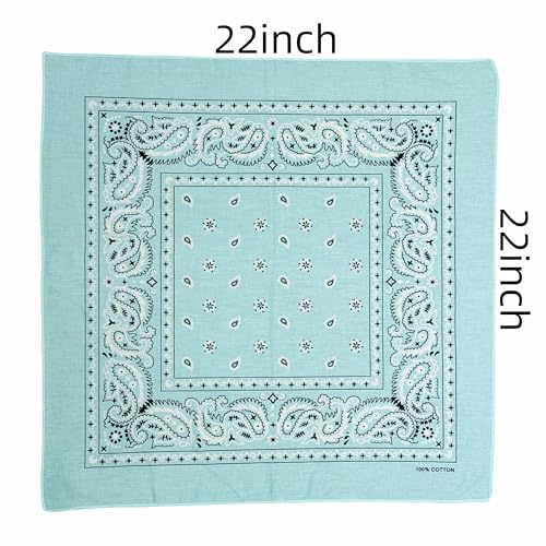 Image of Vamqor 100% Cotton 10 Pack Fine Bandanas