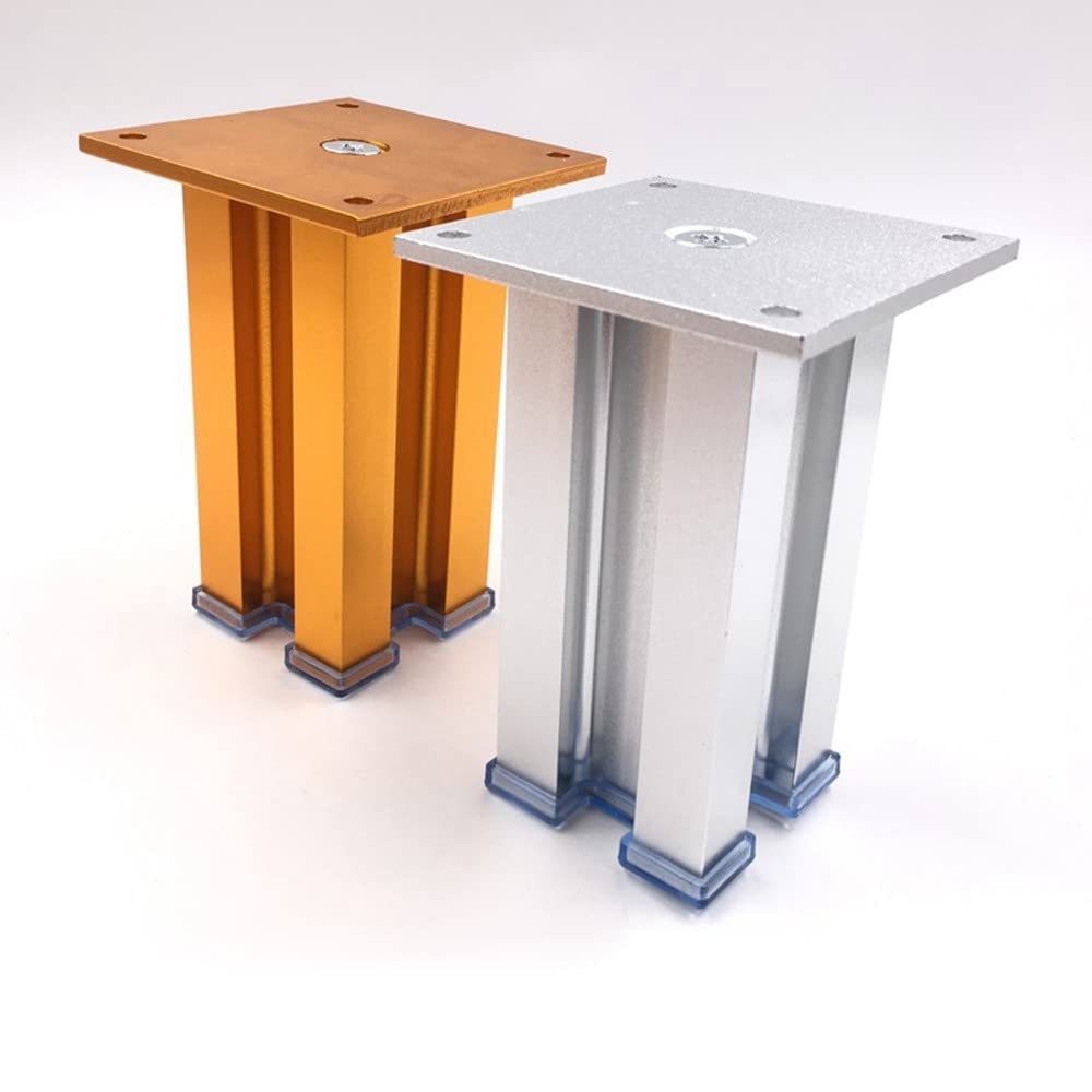 Patas metálicas para armarios, Muebles, de aleación de Aluminio, para sofá, sillón, Escritorio, con Capacidad de Carga de hasta 800 kg, 4 Unidades (Color: b, tamaño: 30 cm).