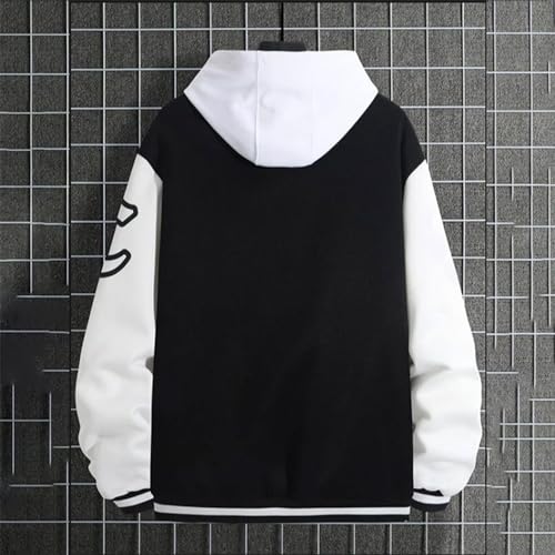 Men's Varsity Jacket Letter Print Color Block Long Sleeve Baseball Jacket Bomber Coat Harajuku Vintage Graphic Tops3
