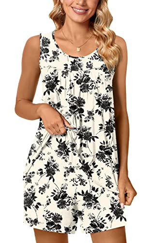 Image of POPYOUNG Pajama Set for Women Summer 2 Piece Lounge Shorts Sets Sleepwear