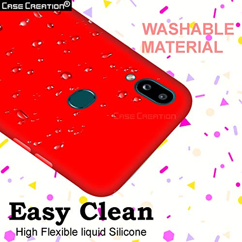 Image of Case Creation Luxurious OG Series for Samsung A10s Case Cover,Anti-Dirty Slim Case Frosted Matte Cute Candy TPU Raised Bezel (Splash of Color) Back Cover for Samsung Galaxy A10s -Wine Red