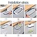 Set of 2 Trash Bag Holder Rack, Hanging Organizer Garbage Bag Holder, With Removable Lid - Multi for Kitchen Cabinet Door Storage Cupboard, Kitchen Towel Rails Rack, Blue & Pink