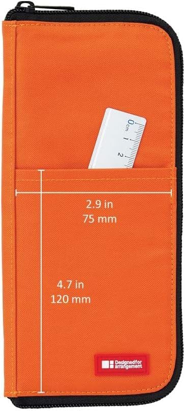 Miniatura 7 de LIHITLAB LAB Estuche delgado para bolígrafoslápices, 0.7 × 3.9 × 8.5 pulgadas, índigo (A7652-11)