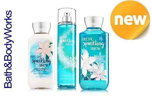 Fresh Sparkling Snow Bath & Body Works Holiday Traditions 2015 Body Lotion - Fragrance Mist - Shower Gel