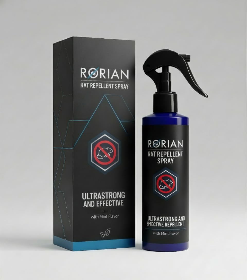 RORIAN Rat Repellent Spray for Cars, Natural Mint Scent Engine Bay Protection, Non-Toxic Rodent Deterrent, Cruelty-Free & No-Kill Solution (200ml)-image-44