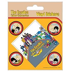 Pyramid International The Beatles (Yellow Submarine) Vinyl Stickers, Multi-Colour, 10 x 12.5 cm - Les Beatles, Paul McCartney, John Lennon, RIngo Starr, George Harrison
