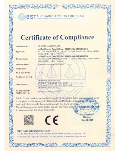 QWORK® geschwindigkeitsmessgerät, für Fluggeschwindigkeitsmessung von physikalisches Beschleunigungsexperiment