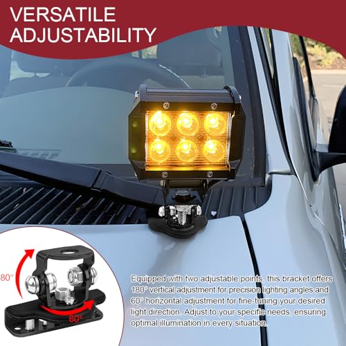 Soporte para Barra de Luz LED para Auto, 2 Piezas miniatura 4