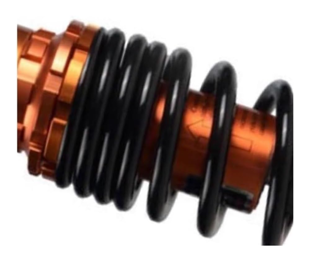 Amortisseur arrière Universel de Moto, Longueur réglable de 250 à 260mm, Suspension de Moto Compatible avec Un Seul (Noir)