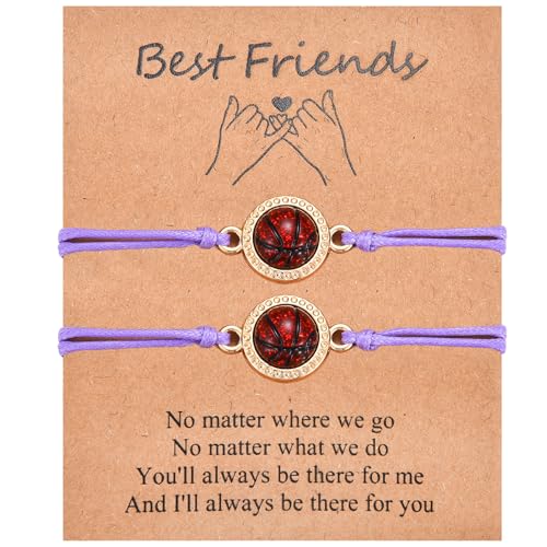 Pulseras de baloncesto para regalo de cumpleaños y Navidad a mejores amigas